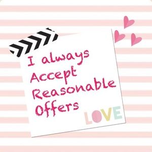 I am very willing to accept reasonable offers!